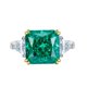 thumbnail image 1 of Anillos de Compromiso de Corte Radiante de 6 Quilates para Mujer Anillo de Plata Esterlina 925 con Diamante Simulado CZ Llamativo Anillos de 3 Piedras para Mujer, 1 of 7