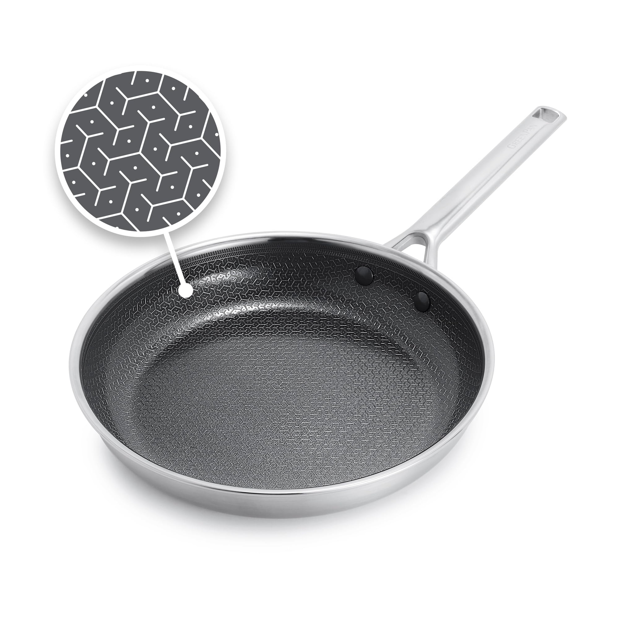 Sartén Greenpan Hybrid, 26 Cm, Antiadherente, Acero Inoxidable
