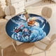 thumbnail image 4 of Greninja-theme Fitted Round Tablecloths Elastic Edged Table Covers Waterproof Table Cloth for Kitchen Holiday Party Tables Decor 150cm, 4 of 6