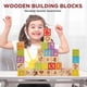 thumbnail image 3 of Bloques de construcción SainSmart Jr. Alfabeto de madera, 30 piezas, 3 of 7