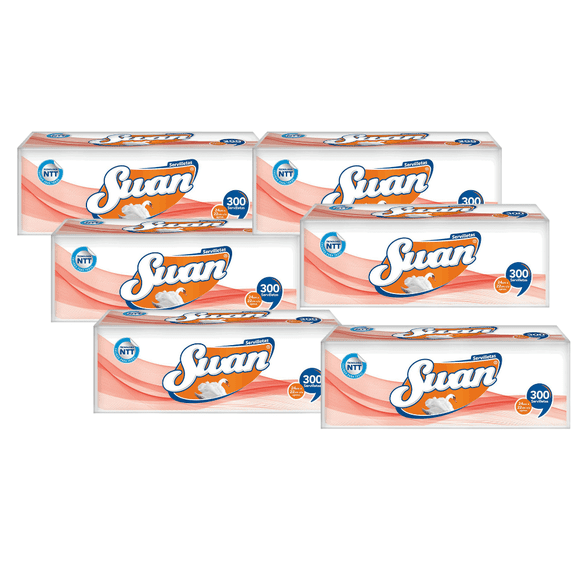 Servilletas Swan Paq 300 Unidades Pack 6 Unidades