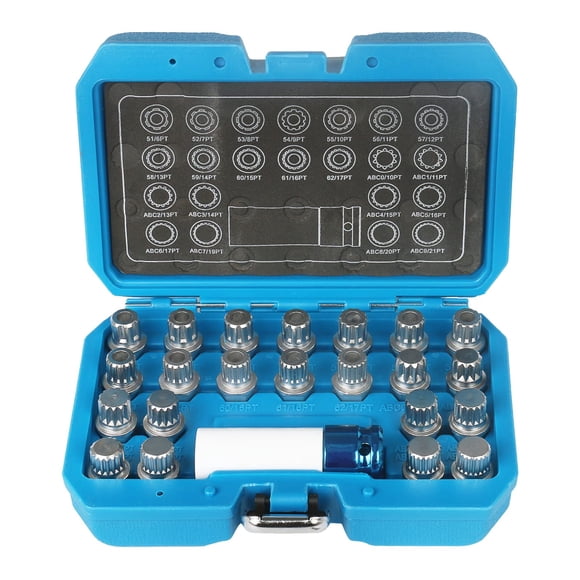 Kit de Remoción de Tuercas de Seguridad para Ruedas OUFKAR 23 piezas para VW