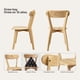 thumbnail image 3 of Pack 2 Sillas Para Comedor Cocina Madera Moderna Respaldo Curvo Fresno Naturales, 3 of 8