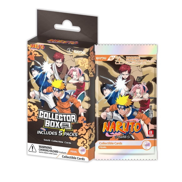 Cartas coleccionables KAYOU Naruto Earth Scroll - 5 sobres