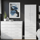 thumbnail image 2 of Combo Closet 2 Puertas 4 Cajones Cómoda 10 Cajones Blanco, 2 of 5