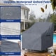 thumbnail image 3 of Funda para silla de exterior Dalema, paquete de 4, impermeable, gris, 3 of 9