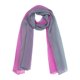 thumbnail image 1 of INSPIRE CHIC Bufanda de Mujer Chiffon Sedosa Color Gradiente Ligera Envoltura Larga Chal Fucsia Gris, 1 of 7