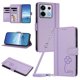 thumbnail image 1 of Funda Cartera Trébol para Xiaomi Poco X6 con Ranuras Tarjetas y Carga Inalámbrica Morado claro, 1 of 6