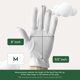 thumbnail image 5 of Guantes hidratantes de algodón orgánico Cottonnerie, talla mediana, 4 pares, 5 of 6