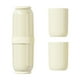 thumbnail image 1 of Contenedor De Cepillo De Dientes, Estuche Portátil Para Guardar Pasta De Dientes, Para Acampar, 4 Unidades, Amarillo, 1 of 3