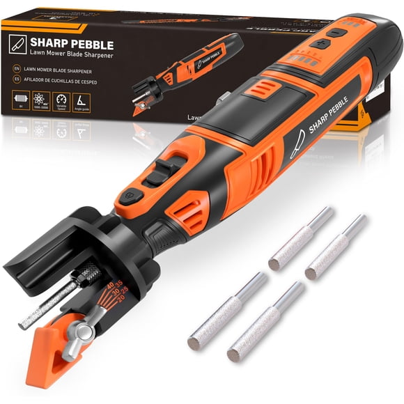 Afilador de cuchillas para cortacésped inalámbrico Sharp Pebble ajustable