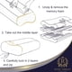 thumbnail image 5 of Almohada viscoelástica Royal Therapy Queen para aliviar el dolor de cuello, 5 of 7