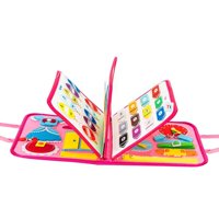 Magideal - Libro De Actividades Suaves Para Bebés Libro De Tela Para Niños Regalos De Cumpleaños Libro Suave Para Bebés Para Comunicación Sensorial Imaginación C