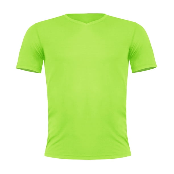 Polera Dry Fit Manga Corta Cuello V Hombre