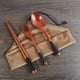 thumbnail image 3 of XmhyTop Juego de 2 Cenas de Madera Tableware de Madera Natural, Incluye Bolsa de Almacenamiento,Púrpura, 3 of 5