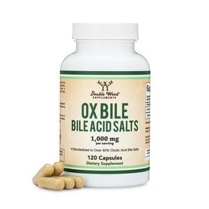 Double Wood Supplements - Suplemento Double Wood Ox Bile 500 Mg 120 Cápsulas