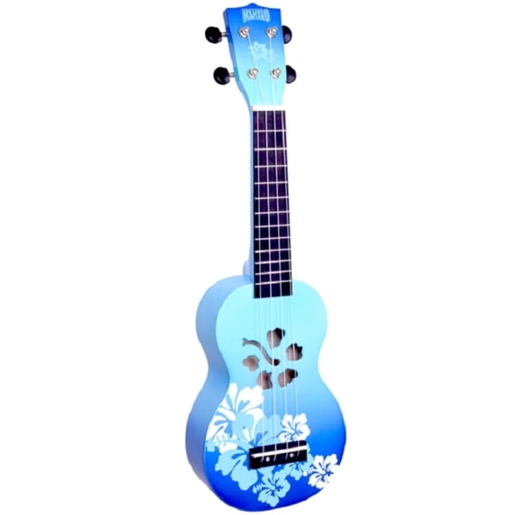 Ukelele Mahalo MD1HB bub Flor de Hibisco Soprano Azul Degradado