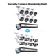 thumbnail image 5 of Sistema de cámaras de seguridad ZOSI 4K 16CH con audio 8 cámaras de 4 TB, 5 of 9