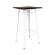 thumbnail image 2 of Mesa Bar Alta Tolix Blanco, Pub, Madera, Mueble, Restaurante 60X60X105, 2 of 2