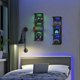 thumbnail image 4 of Estantería de pared AskTag de 4 niveles RGB negra 74 cm, 4 of 6