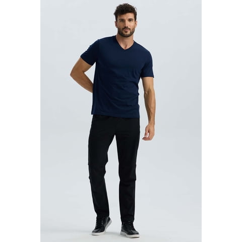 Fashionspark - Polera Hombre Básica Azul