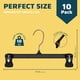 thumbnail image 2 of Perchas para pantalones Lifemaster con pinzas, 30 cm, giratorias 360°, paquete de 10, 2 of 6
