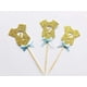 thumbnail image 4 of Juego de 30 adornos para cupcakes con signo de interrogación y mono dorado para revelar el género - de Giuffi, 4 of 5