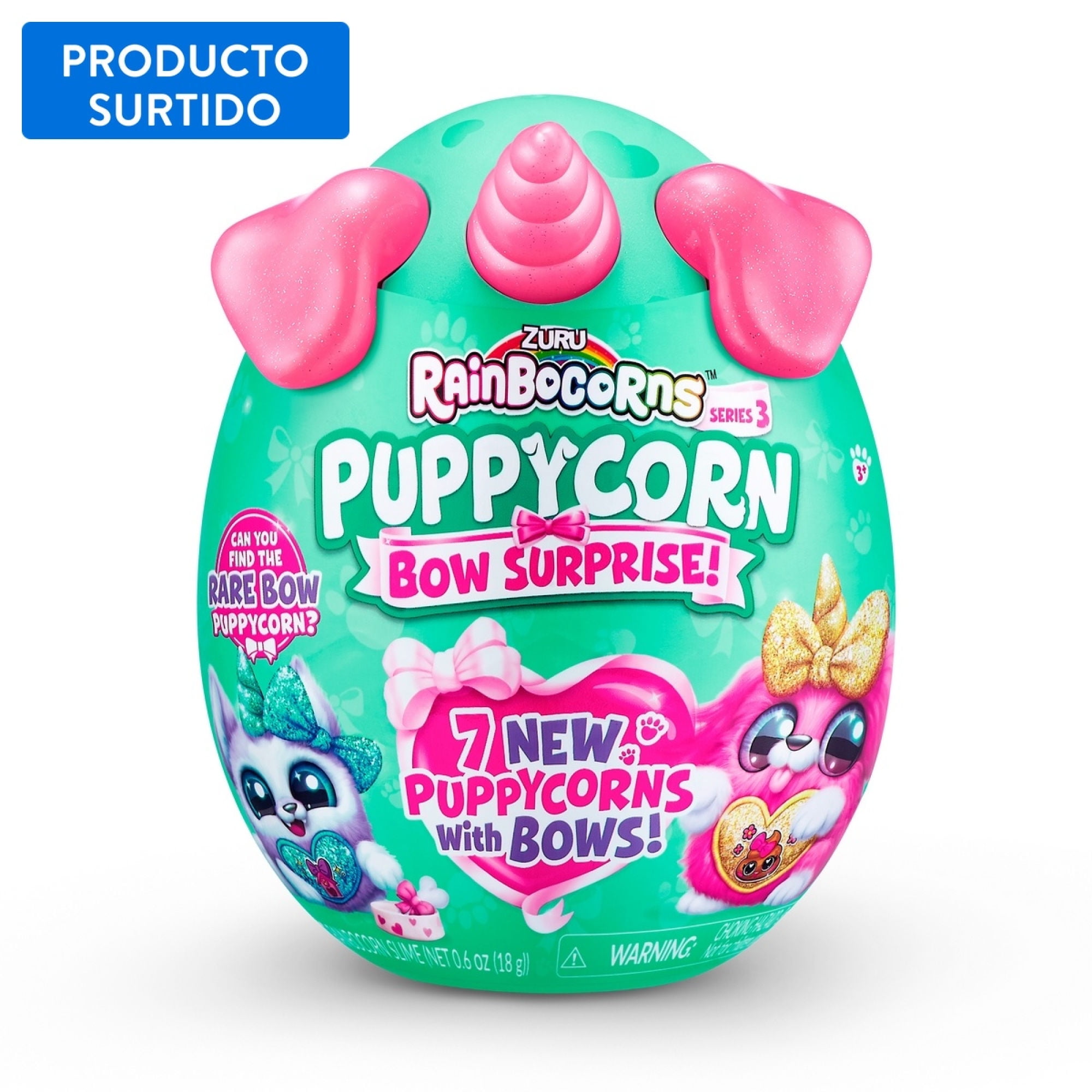 Peluche Huevo Sorpresa Puppycorn Rainbocorns, Producto Surtido 1 Un