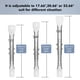 thumbnail image 2 of Soporte ajustable galvanizado de acero para puerta de garaje MS.GD, 2 of 7