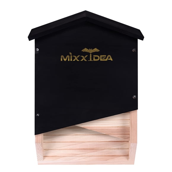 Bat House MIXXIDEA con doble cámara de madera de cedro para exteriores