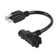 thumbnail image 3 of Cable de alimentación acbroad 0,6 m NEMA 5-15P a C13+5-15R, 3 of 5