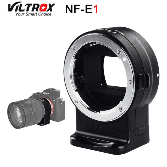 Adaptador Montura Viltrox Nf-E1 Autofoco Lentes Nikon En Cámara Sony Montura E