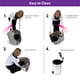 thumbnail image 2 of Caja de arena Omega Paw Roll 'n Clean grande azul perla, 2 of 8