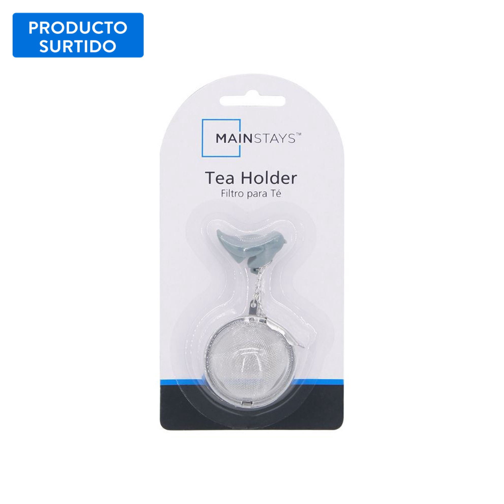 Infusor 18x9 Cm Acero Inoxidable - Silicona 1 Pieza, Color Surtido 1 Un Mainstays