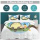 thumbnail image 5 of x410 My Neighbor Totoro Bed Duvet Cover Microfiber Bedding Sets 3D Printed Lightweight 3 Piece Comforter Sets, 1 Duvet Cover And 2 Pillow Shams for Kids Boys Girls 90"x90" jn410, 5 of 5