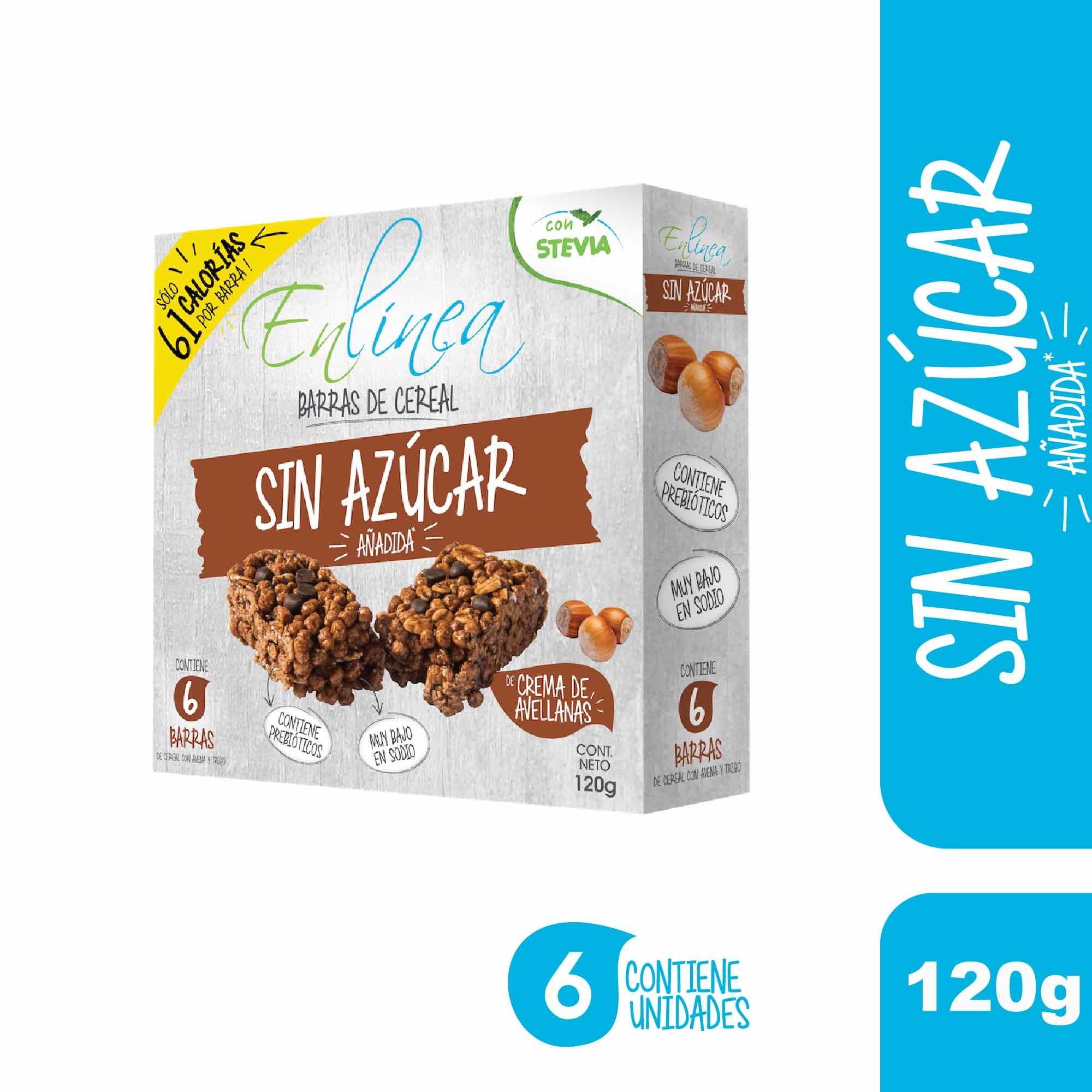 Barra De Cereal Con Crema De Avellana 120 g En Línea