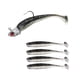 thumbnail image 1 of Cebos de pesca con anzuelo, suministros de pesca de silicona, Señuelos de pesca artificiales para salmón, trucha, leucomas, pececillos, bagre Negro, 1 of 5