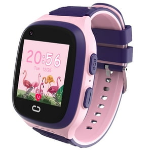 Reloj Inteligente Tixpc 4G Para Niños Con Rastreador Gps Sos Calling Pink