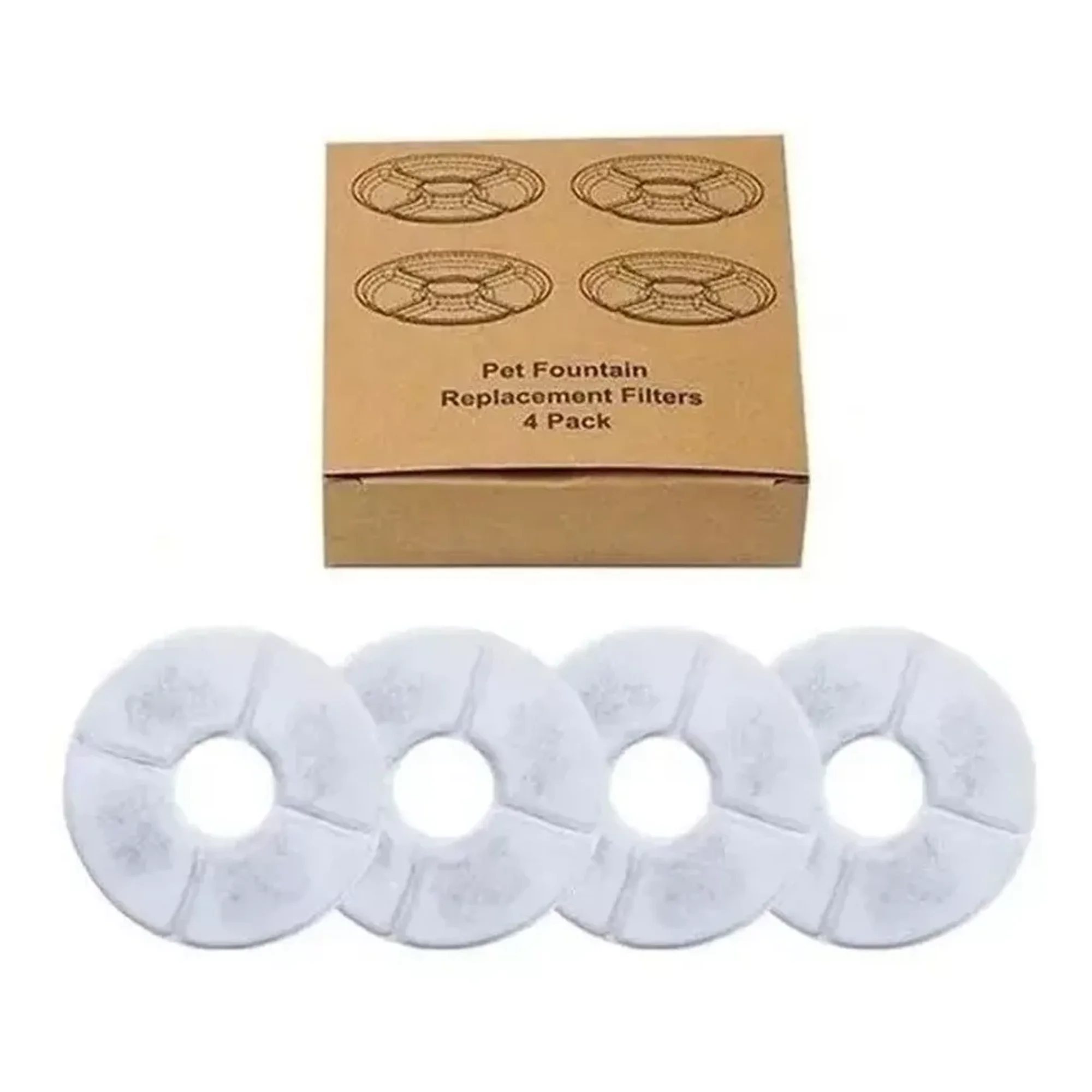 Center Web - Filtros Bebedero Redondos Fuente De Agua X4