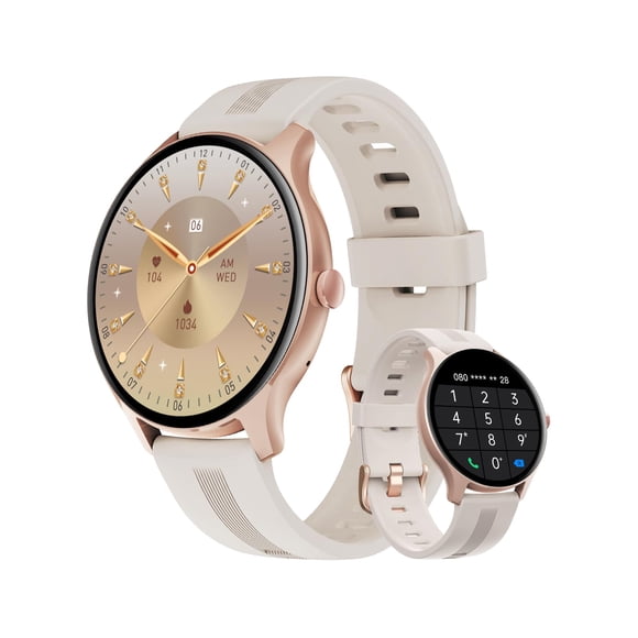 Reloj inteligente HUAKUA H2 para mujeres y hombres con monitor de frecuencia cardíaca