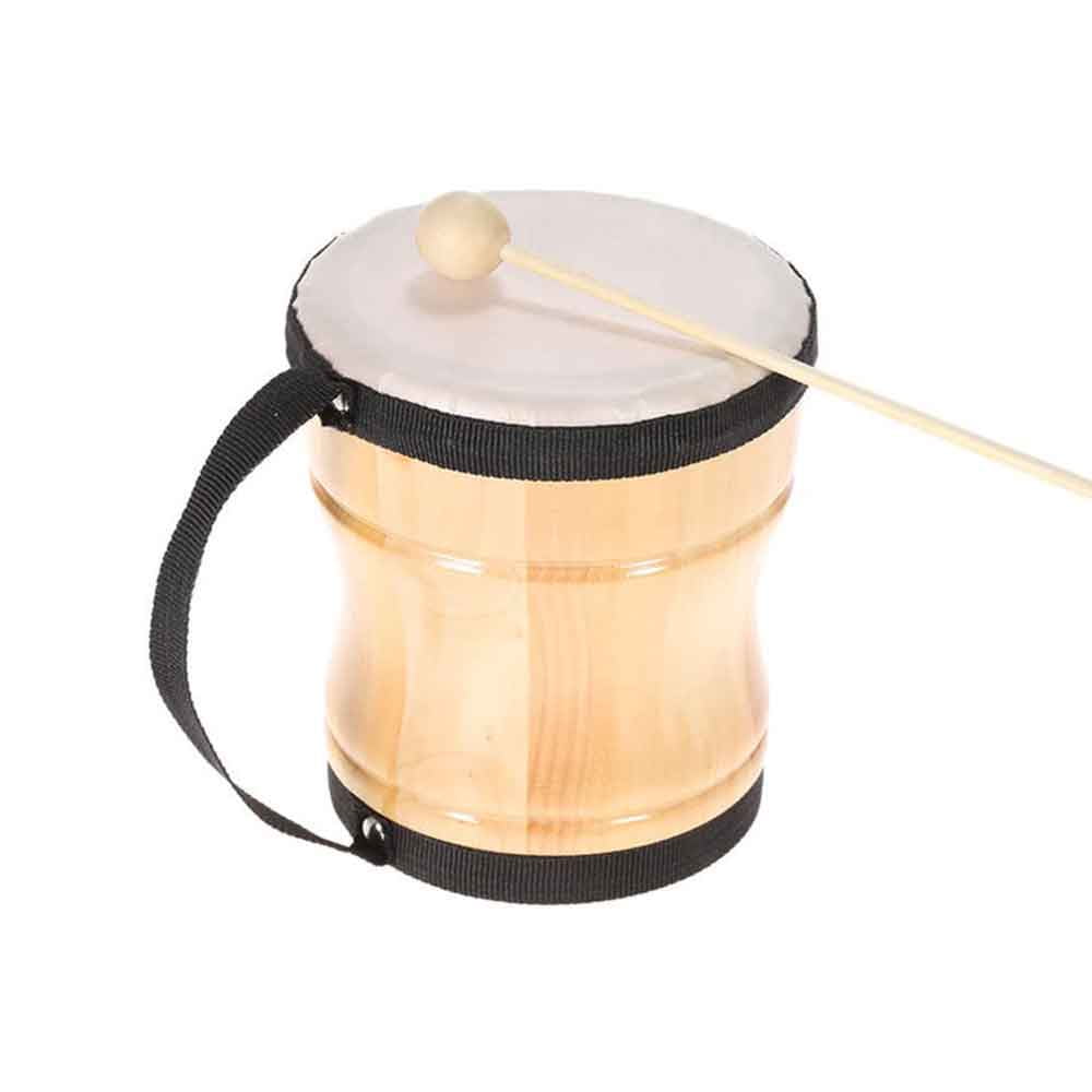 Rmx - Tambor De Madera Infantil Con Mazo Mod.kd-6