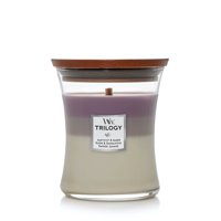 Cera De Soja Candle Woodwick Con Forma De Reloj De Arena, Tamaño Mediano, Amatista Y Cielo