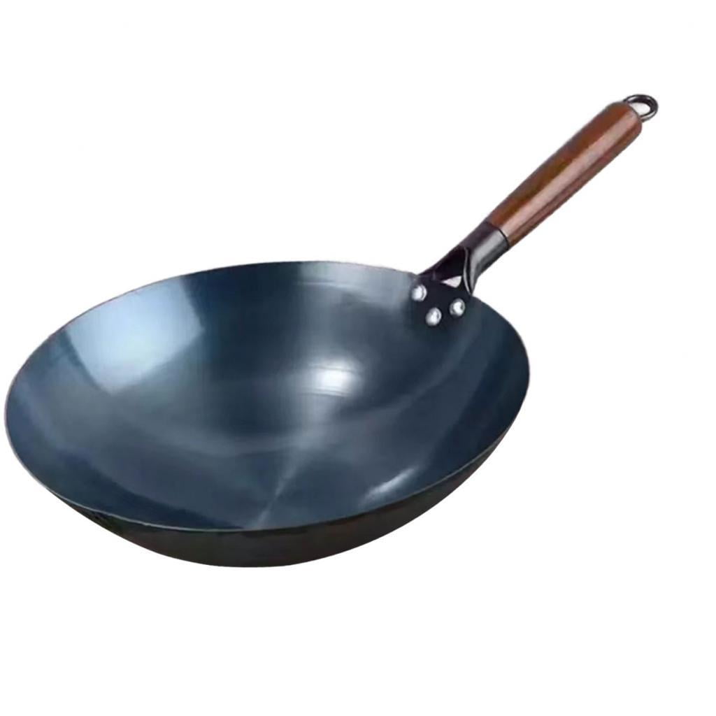 Bothyi - Sartén Wok Ollas Para Hervir Mango De Madera Utensilios De Cocina Saltear Sartenes Universales Wok Antiadherente 36 Cm