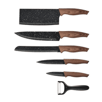 Crusec - Set Cuchillos 6 Pcs Juegos Cuchillos Antiadherentes