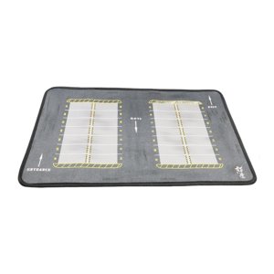 Magideal - 1/64 Alfombra De Estacionamiento Ruedas Estuche De Exposición Para Múltiples Modelos Organizador De Juguetes De Simulación 1/64 Modelo De Exhibición D 28 Plazas De Aparcamiento