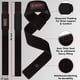thumbnail image 2 of Straps para levantamiento de pesas AQF de gamuza con acolchado de neopreno, 2 of 8