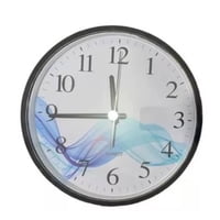 Tomasstore - Reloj De Pared Redondo Decorativo Mural Muralla Marco Blanco