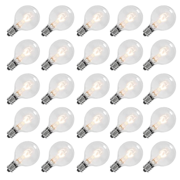 Bombillas de repuesto GOOTHY G40, 5 W, incandescentes, 120 V, E12, paquete de 25