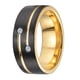thumbnail image 4 of Anillos Geniales De Acero Inoxidable Con Incrustaciones De Diamantes De 8 Mm De Ancho Para Bodas De Hombres 7, 4 of 5