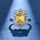 thumbnail image 3 of Anillos de Boda Corte Asscher para Mujer Anillos de Plata Esterlina S925 para Mujer 6 X 8 Mm Banda de Compromiso de Eternidad de Zirconia Elegantes Hipoalergénicos Anillos de Zirconia Personalizados, 3 of 8